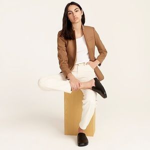 J. Crew Regent blazer in wool flannel - Camel Sz 8